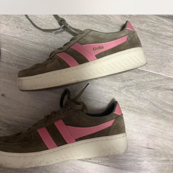 Gola Shoes - Gola green and Pink Casual Sneakers